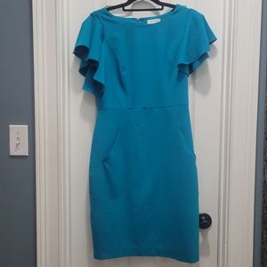 Aqua blue Calvin Klein dress. Size 4